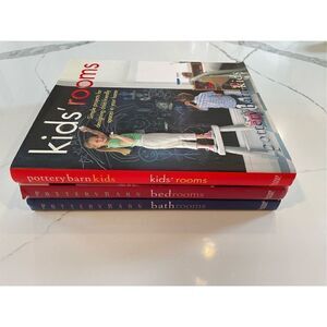 PotteryBarn Design Coffee Table Books Set of 3 Kids’ Rooms, Bedrooms, Bathrooms